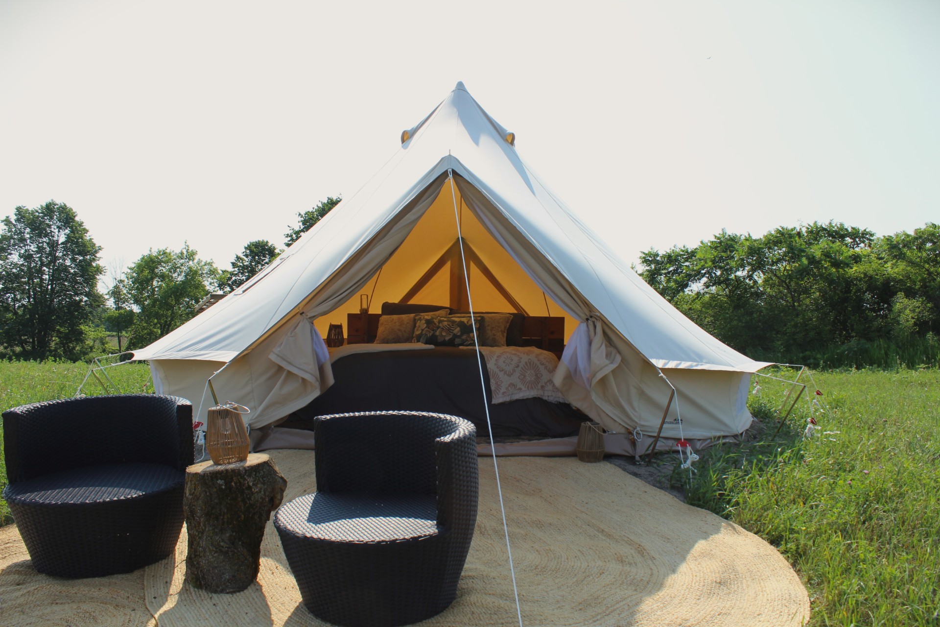glamping yurt