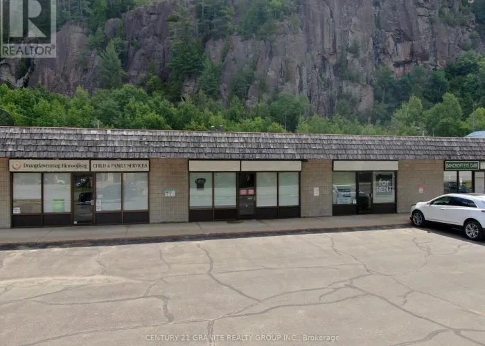 Facade of vacant building opportunity in Bancroft