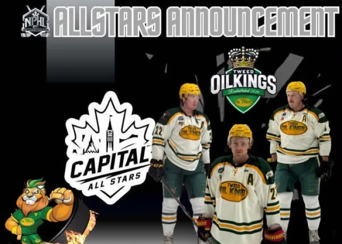 All Stars game image with hockey players