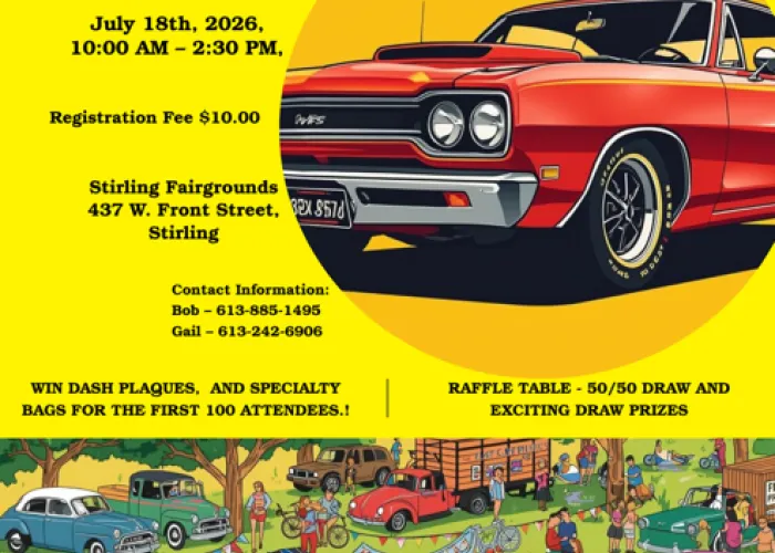 Stirling Car Show event poster